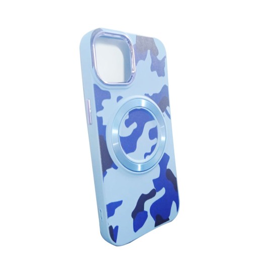 Capa Magnética Designer para iPhone 14 Azul